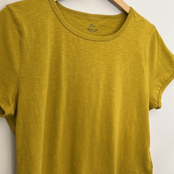 J Crew Organic Cotton Slub Cropped Tee size large NWT - Picture 2 of 8